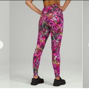 Lululemon Base Pace High-Rise Tight 28" - Hyper Flow Pink Multi 4 NWOT